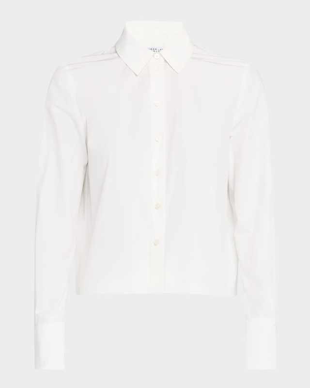 Aria Pleated-Back Cropped Shirt